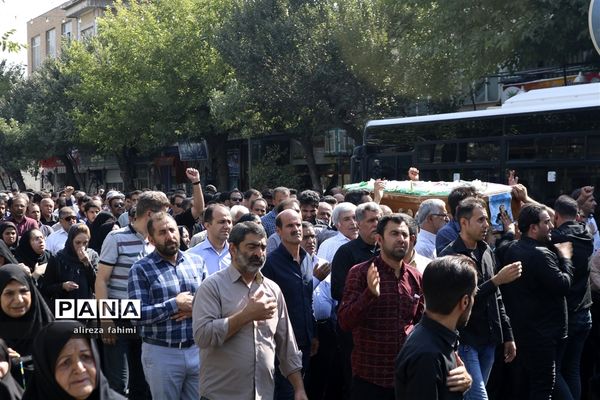 مراسم تشییع پیکر پاک شهید حسن ترکمان