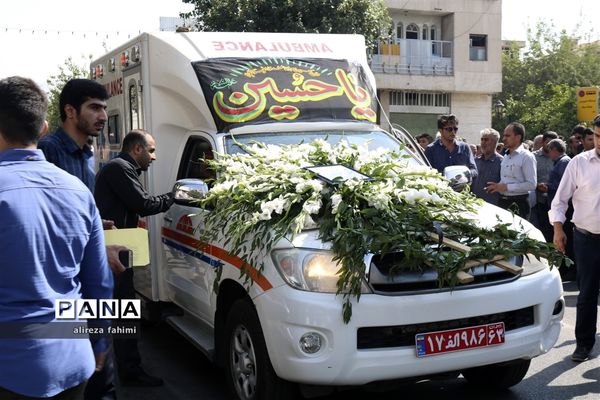 مراسم تشییع پیکر پاک شهید حسن ترکمان