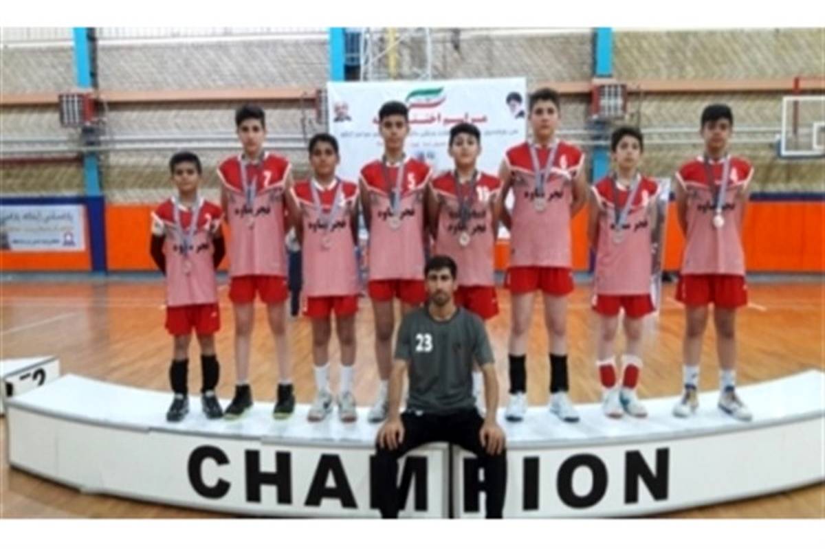 نایب قهرمانی تیم والیبال پسران آموزشگاه فجر ساوه در رقابت های کشوری