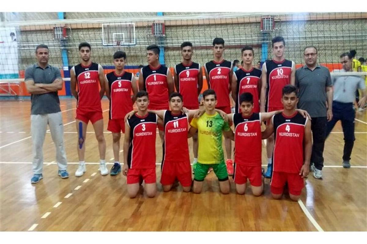 والیبال پسران کردستان به جمع 4 تیم برتر ایران صعود کرد