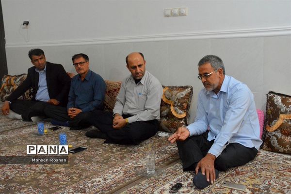 دیدار و تجلیل از آزاده فرهنگی سید جواد حسینی مقدم روستای سربست منطقه سعدآباد