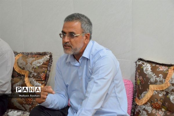 دیدار و تجلیل از آزاده فرهنگی سید جواد حسینی مقدم روستای سربست منطقه سعدآباد