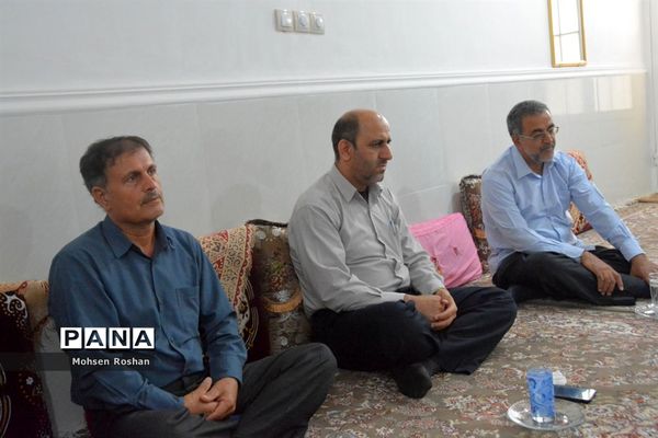 دیدار و تجلیل از آزاده فرهنگی سید جواد حسینی مقدم روستای سربست منطقه سعدآباد