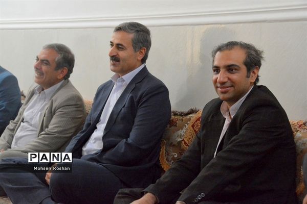 دیدار و تجلیل از آزاده فرهنگی سید جواد حسینی مقدم روستای سربست منطقه سعدآباد