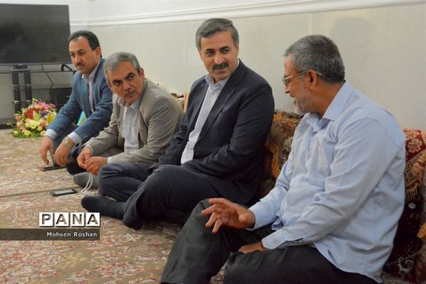 دیدار و تجلیل از آزاده فرهنگی سید جواد حسینی مقدم روستای سربست منطقه سعدآباد