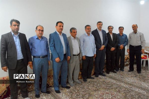 دیدار و تجلیل از آزاده فرهنگی سید جواد حسینی مقدم روستای سربست منطقه سعدآباد