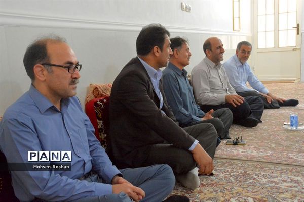 دیدار و تجلیل از آزاده فرهنگی سید جواد حسینی مقدم روستای سربست منطقه سعدآباد