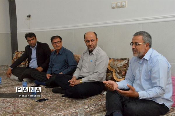 دیدار و تجلیل از آزاده فرهنگی سید جواد حسینی مقدم روستای سربست منطقه سعدآباد