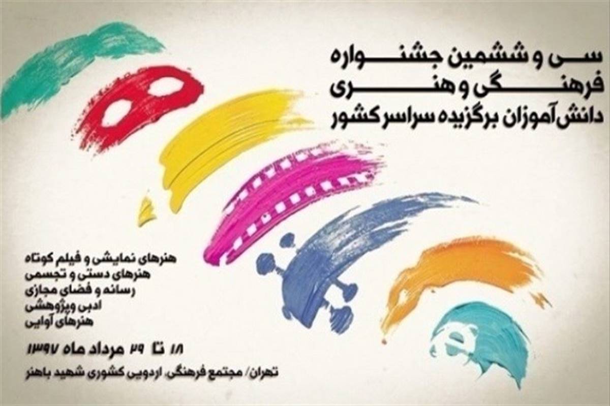کسب رتبه های برتر دانش آموزان اسلامشهر در سی و ششمین جشنواره فرهنگی و هنری کشوری