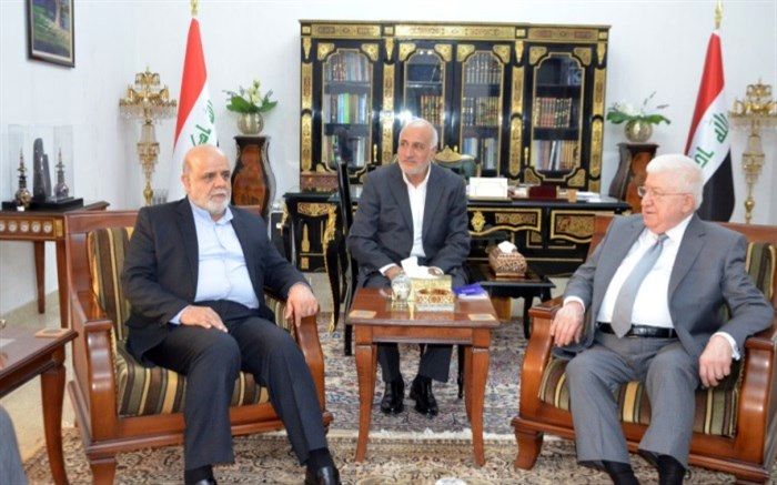رئیس‌جمهوری عراق بر تحکیم روابط با ایران تاکید کرد