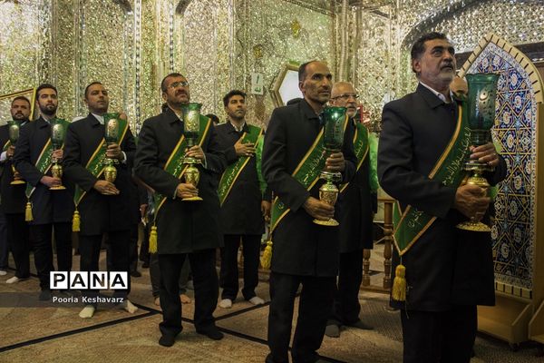مراسم غبار روبی حرم مطهر حضرت سیدعلاالدین حسین(ع)