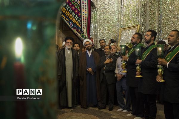 مراسم غبار روبی حرم مطهر حضرت سیدعلاالدین حسین(ع)