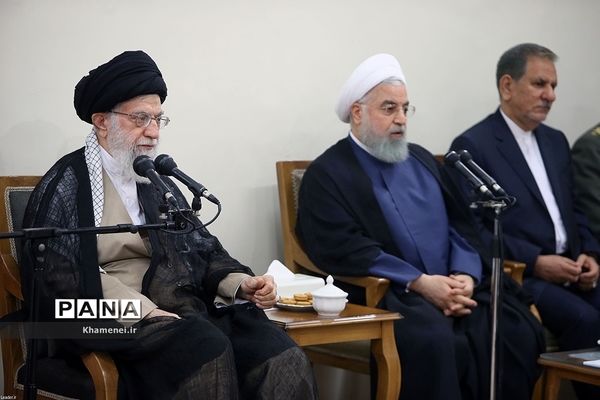 دیدار رئیس جمهور و اعضای هیات دولت با رهبر انقلاب