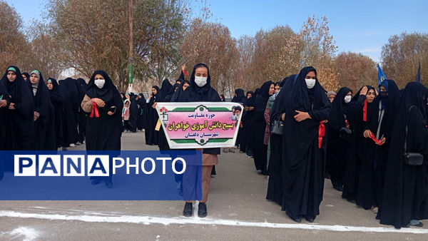 نمایش اقتدار بسیجیان در نورآباد به‌مناسبت هفته بسیج مستضعفین