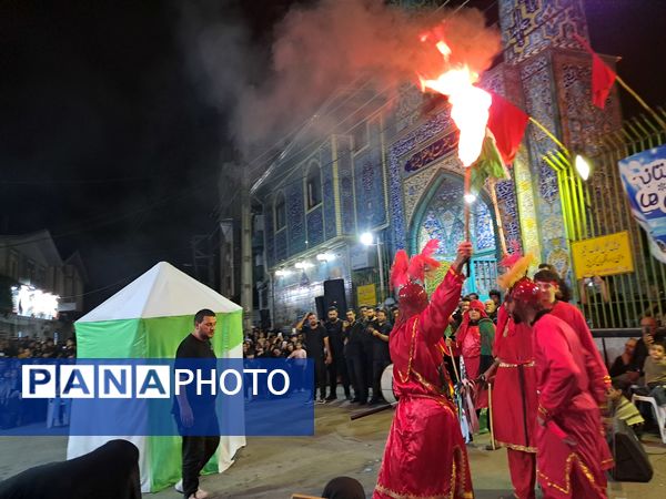 آیین خیمه سوزان در مسجد ابوالفضل قائمشهر