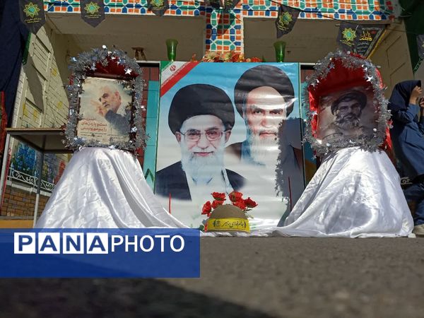 آماده‌سازی دبیرستان هاجر بیرجند برای استقبال از شهید گمنام 