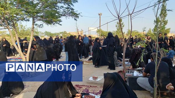 زیارت اهل قبور در غروب تاسوعای حسینی در روستای نقاب