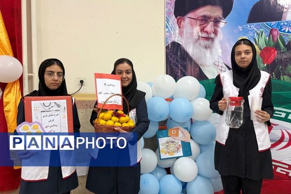 مراسم افتتاحیه طرح مکمل‌یاری ویتامین D و آهن در دبیرستان علامه جعفری