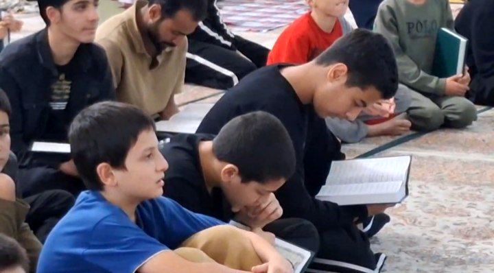 همایش قرآنی معتکفین اعتکاف دانش آموزی کاشمر