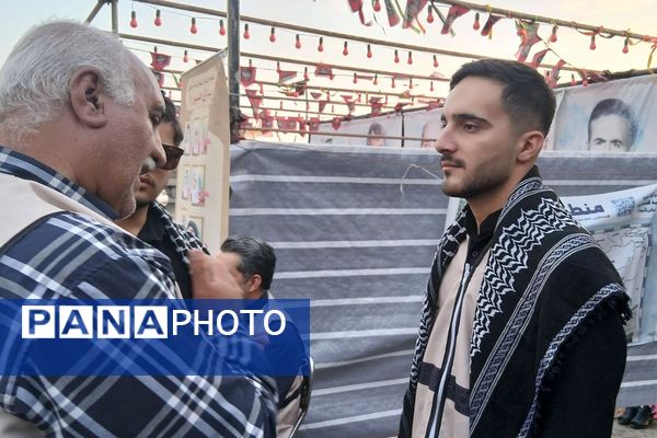 برپایی موکب "عشاق الحسین(ع) " سازمان دانش‌آموزی شهرستانهای تهران در مسیر زائران اربعین