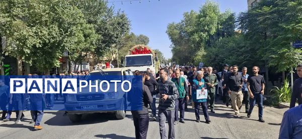 تشییع باشکوه پیکر شهدای مبارزه با اسرائیل در کاشان