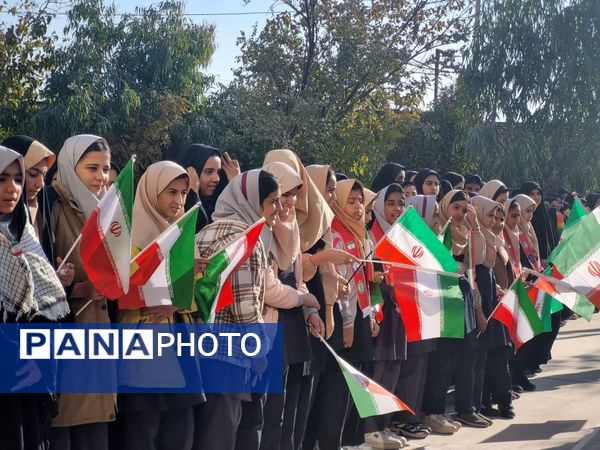 تشییع باشکوه شهید گمنام درسطح مدارس مه ولات