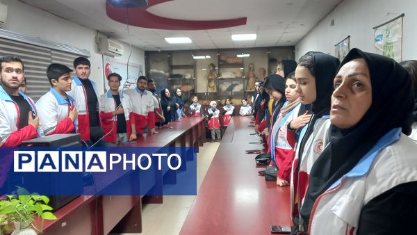 گرامیداشت سالگرد امور جوانان هلال احمر در قائمشهر
