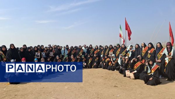 اعزام دانش‌آموزان دبیرستان شاهد شهرکرد به شلمچه