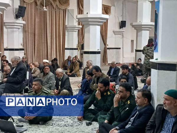 مراسم گرامیداشت شهدای مقاومت و تشیع نمادین پیکر پاک شهید سید حسن نصرالله در خلیل آباد 
