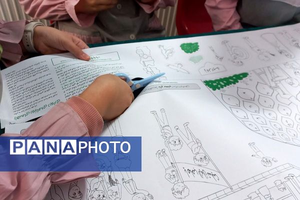 نمایش جلوه‌های ارادت فاطمی در روزنامه‌دیواری‌های مدرسه شهیدسرافراز اسلامشهر