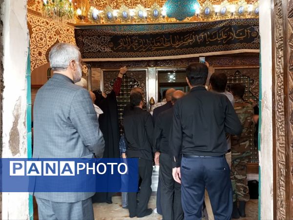 مراسم غبار روبی و زیارت ضریح مطهر سلطانعلی ابن امام محمد باقر (ع) در کربلای ایران 