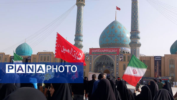 خاکسپاری شهید «اسماعیل شاکری» در مسجد جمکران