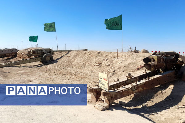 قدمگذاشتن دانشآموزان رباطکریم بر خاک مقدس شلمچه