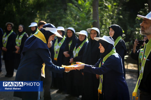 صبحگاه یازدهمین اردوی ملی اعضا و مربیان تشکیلات پیشتازان دختر کشور