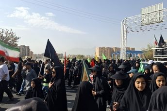 برگزاری پیاده روی جاماندگان اربعین حسینی در شهر مهاجران