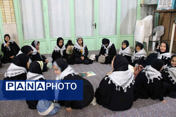 جلوه‌هایی از حلقه‌های صالحین نوجوانان بسیجی در شهر جعفریه