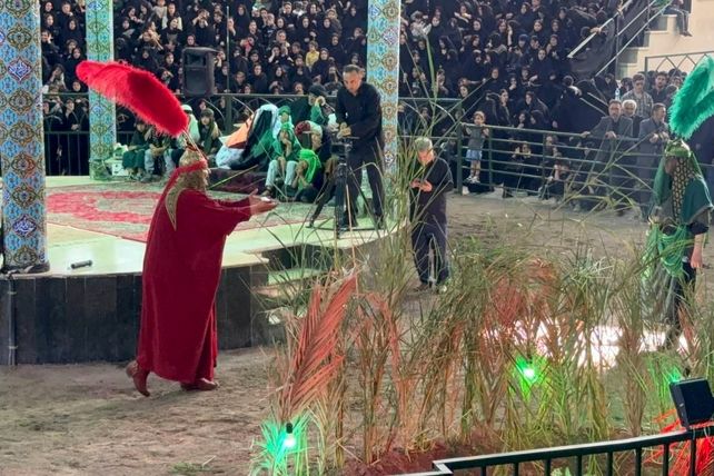 مراسم سنتی تعزیه‌خوانی در شهر ارمغان‌خانه زنجان 
