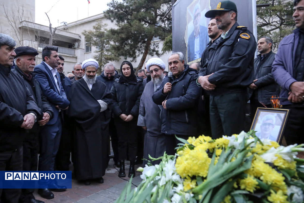 مراسم وداع با فرماندار فقید مراغه