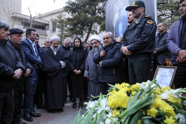 مراسم وداع با فرماندار فقید مراغه