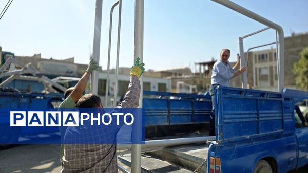 اقلام ورزشی کاروان نشاط به مدارس شهرستان نظرآباد ارسال شد