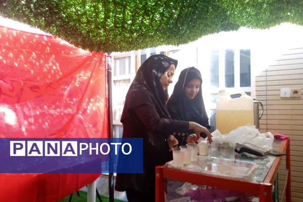 استقبال از شهید گمنام به میزبانی دبیرستان در ادب 