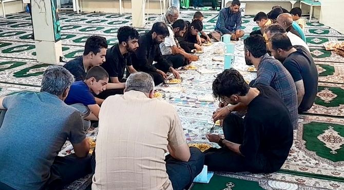 ایستگاه خدمت به زائران اربعین در بخش افرینه