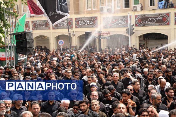 عزاداری عاشورای حسینی در گرمای سوزان بم