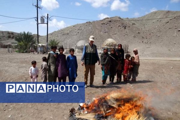 خدمت‌رسانی گروه جهادی ایثارگران بوشهر در بشاگرد