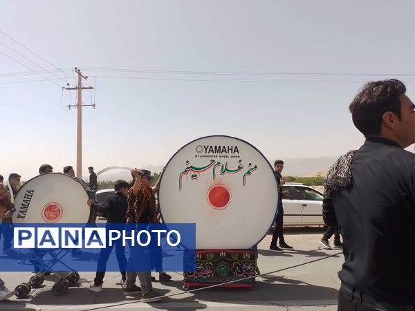 حضور هیئت زنجیر زنی روستای کلاته شادی در روستای نقاب