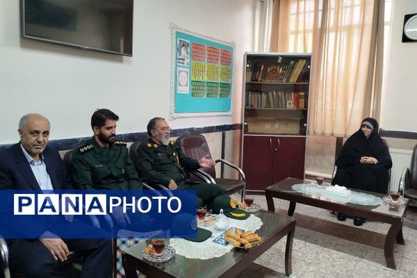 برگزاری مراسم تکریم از فرزند شهید سهیل رستمیان در ناحیه یک شهرری