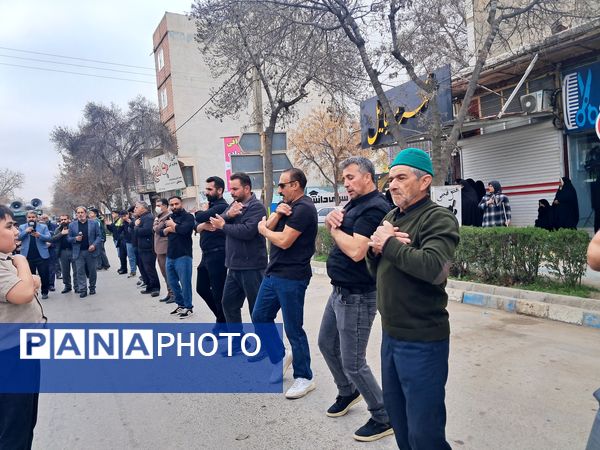 مراسم دسته روی و سینه زنی مردم آشخانه به مناسبت شهادت امام علی (ع)