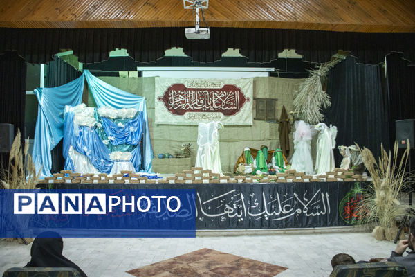 اجرای نمایش حدیث کساء و تشییع نمادین حضرت زهرا(س) توسط دانش آموزان دبستان حضرت زینب(س) 