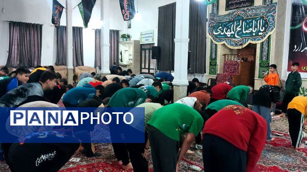 آغاز اعتکاف دانش‌آموزی پسران در مسجد فاطمه زهرا(س) شهرک سیدجمال‌الدین نظرآباد