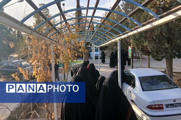 حضور دانش‌آموزان بسیجی در همایش اقتدار بسیجیان شهرستان تفت